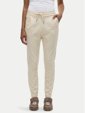 Vero Moda Vero Moda Bavlnené nohavice Eva 10197909 Béžová Loose Fit