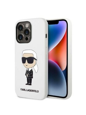 KARL LAGERFELD KARL LAGERFELD Etui na telefon iPhone 14 Pro Max Biały