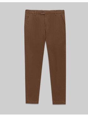 Borgio Borgio Chinosy sagliano Brązowy Slim Fit