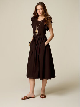 Oltre Oltre Abito da sera 7816J000974N032 Marrone A-Line Fit
