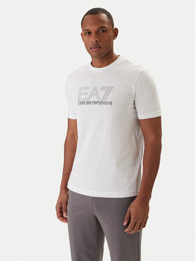 EA7 Emporio Armani EA7 Emporio Armani Majica 7M001307 AF10375 Bela Regular Fit