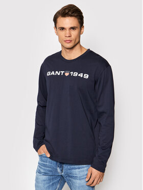 Gant Gant Тениска с дълъг ръкав Retro Shield 902139204 Тъмносин Regular Fit