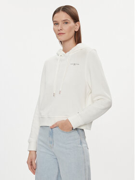 Tommy Hilfiger Tommy Hilfiger Felpa 1985 WW0WW40274 Écru Relaxed Fit