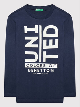 United Colors Of Benetton United Colors Of Benetton Halenka 3VTEC15B7 Tmavomodrá Regular Fit