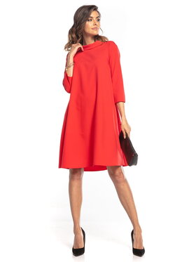 Tessita Tessita Koktejlové šaty T349 Červená Classic Fit