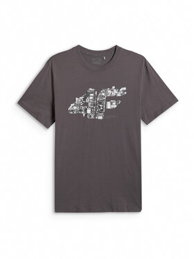 4F 4F T-Shirt CITY Szary Regular Fit