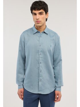 Trussardi Trussardi Koszula 5025N000032N024 Turkusowy Regular Fit