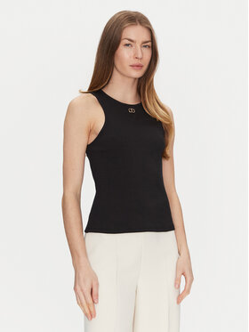 TWINSET TWINSET Felső 251TP2550 Fekete Slim Fit