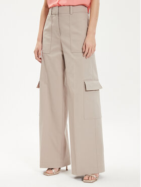 BOSS Boss Riidest püksid Teneria 50512874 Ekrüüvärv Straight Fit