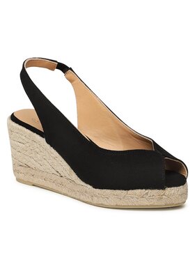 Castañer Castañer Espadrilky Barbara/6/001 023056-100 Čierna