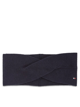 Tommy Hilfiger Tommy Hilfiger Auduma matu lente Essential Flag Headband AW0AW15312 Tumši zils