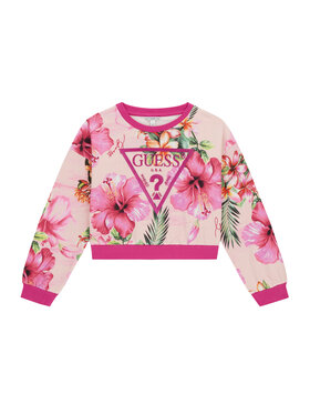 Guess Guess Mikina J6GQ01 KA6R4 Ružová Relaxed Fit