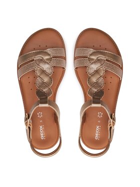 Geox Sandale J Sandal Karly Girl J4535H 0NFQD C2010 S Zlatna