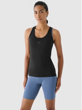 4F 4F Top 4FWAW24TFSLF411-20S Czarny Slim Fit