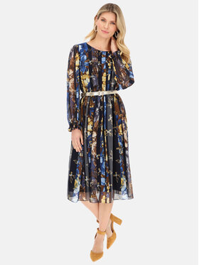 Potis & Verso Potis & Verso Sukienka koktajlowa Marola Granatowy Relaxed Fit