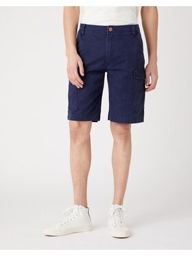 Wrangler Wrangler Szorty materiałowe CASEY CHINO SHORTS Niebieski Regular Fit
