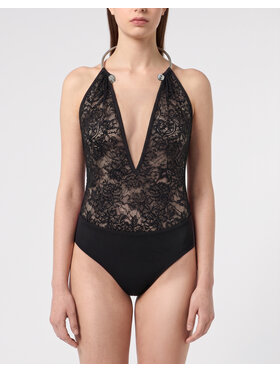 PHILIPP PLEIN PHILIPP PLEIN Body 31046 Czarny Skin Tight Fit