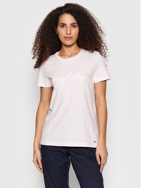 Tommy Hilfiger Tommy Hilfiger T-Shirt Graphic WW0WW28682 Ροζ Regular Fit