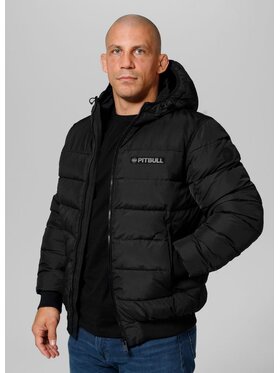 PITBULL PITBULL Kurtka zimowa Kurtka zimowa męska z kapturem Dillon XL Czarny Regular Fit