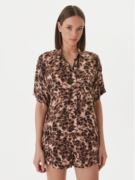 Femilet by Chantelle Femilet by Chantelle Тениска на пижама Layla FNAGJ5 Кафяв