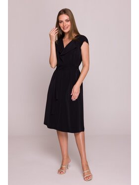 Stylove Stylove Sukienka codzienna S411 Czarny A-Line Fit