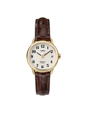 Timex Timex Ročna ura Easy Reader T20071 Rjava