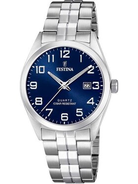 Festina Festina Zegarek F20437/3 Srebrny
