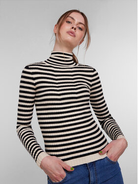Pieces Pieces Dolčevita 17115049 Crna Slim Fit