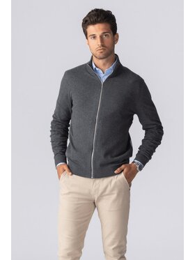 TeeShoppen TeeShoppen Sweter 'Basic Collection' Szary Regular Fit