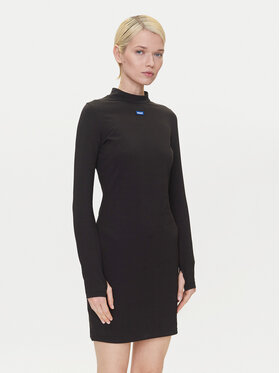 HUGO HUGO Повсякденна сукня Nilla 50545016 Чорний Slim Fit
