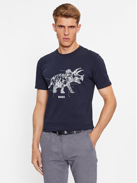 Boss Boss Тишърт Terassic 50510376 Тъмносин Regular Fit