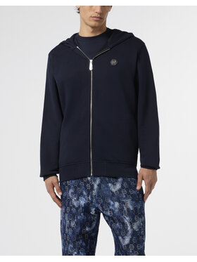 PHILIPP PLEIN PHILIPP PLEIN Mikina 29832 Tmavomodrá Athletic Fit