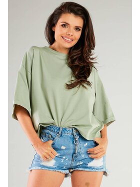 Infinite You Infinite You Bluzka M265 Niebieski Basic Fit