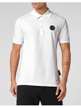 Plein Sport Plein Sport Polo 815 Biały Slim Fit
