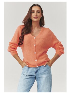 Makadamia Makadamia Sweter C38 Pomarańczowy Loose Fit