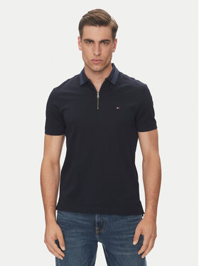Tommy Hilfiger Tommy Hilfiger Polo MW0MW38473 Granatowy Regular Fit