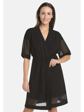 Teyli Teyli Szlafrok 228 Czarny Standard Fit