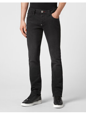 PHILIPP PLEIN PHILIPP PLEIN Jeansy 251 Černá Straight Fit