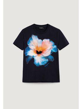 Desigual Desigual T-krekls Estocolmo 26SWTK03 Tumši zils Regular Fit