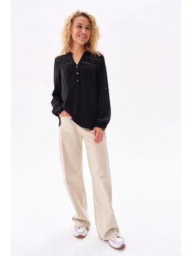 blue shadow blue shadow Koszula Nerea Czarny Regular Fit