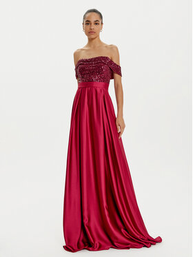 Rinascimento Rinascimento Abendkleid CFC0120520003 Dunkelrot Regular Fit