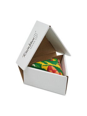 Rainbow Socks Rainbow Socks Skarpety wysokie unisex Pizza Socks Box Slice Italiana Żółty