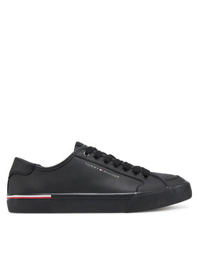 Tommy Hilfiger Tommy Hilfiger Sneakers Core Corporate Vulc Leather FM0FM05399 Schwarz