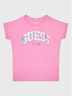 Guess Guess T-shirt K3RI25 K6YW1 Rosa Regular Fit