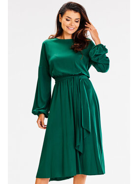 Awama Awama Vestito estivo A602 Verde Basic Fit