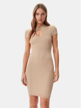 Guess Guess Strickkleid W5GK46 Z3L10 Braun Slim Fit
