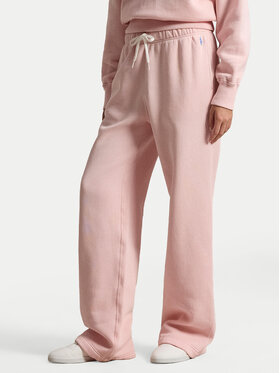 Polo Ralph Lauren Polo Ralph Lauren Teplákové kalhoty 211977959504 Růžová Wide Leg