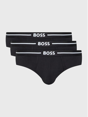 Boss Boss Komplet 3 par slipów Bold 50473915 Czarny