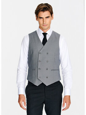 Pako Lorente Pako Lorente Kamizelka garniturowa P26SF-8X-004 Szary Slim Fit