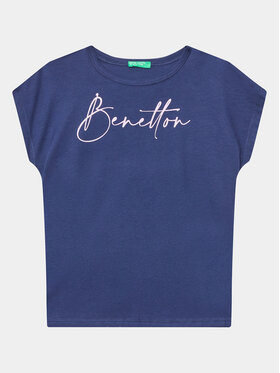 United Colors Of Benetton United Colors Of Benetton T-shirt 3I1XC10C0 Tamnoplava Regular Fit
